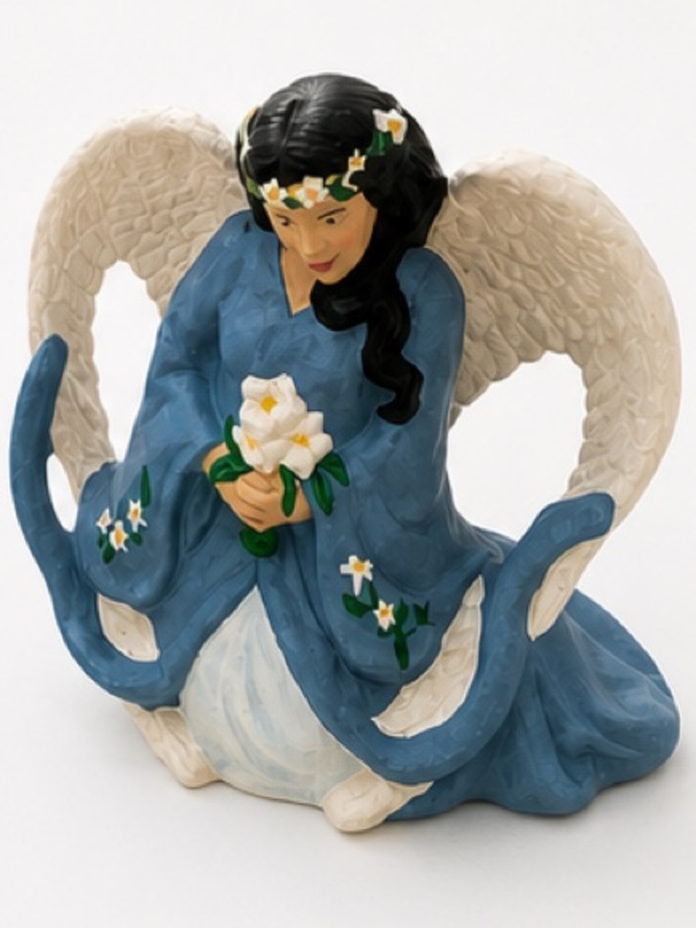 Set of 5 Hand-Painted Vintage Angel Figurines - Multicolor - Picture 6 of 11